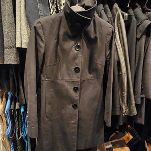 Beautiful black knee-length jacket - Roxy - Size S